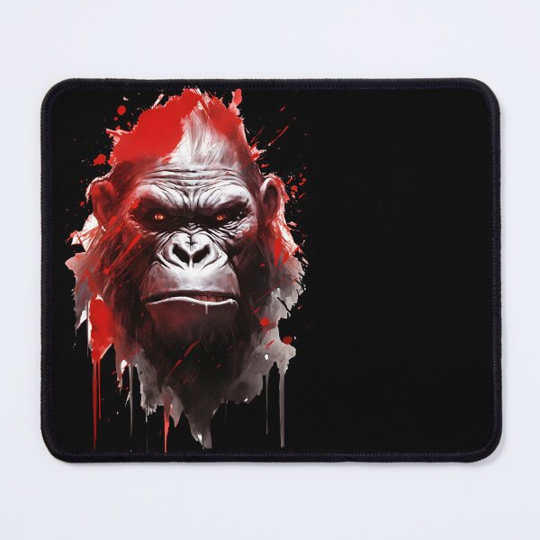 Item preview, Red Ape Head on Red | Noir Comic Art designed and sold by BNCH44.