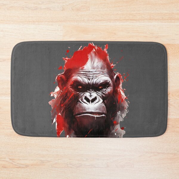 Item preview, Red Ape Head on Red | Noir Comic Art designed and sold by BNCH44.