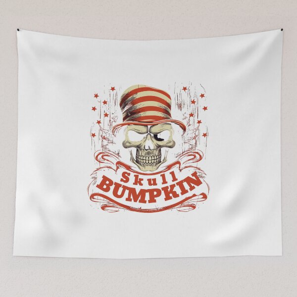 Item preview, bumpkin skull t shirt designed and sold by funnyshop222.