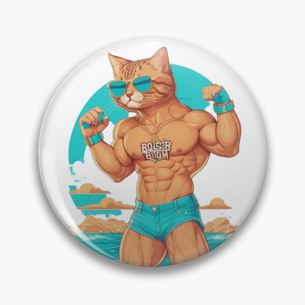 Item preview, Bodybuilder Cat | Arnold the Cat | Aero Color designed and sold by MaFleiva.