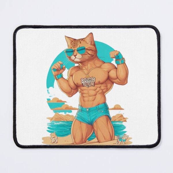 Item preview, Bodybuilder Cat | Arnold the Cat | Aero Color designed and sold by MaFleiva.