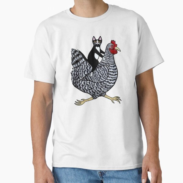 Item preview, Cat Riding a Chicken designed and sold by KilkennyCat Art.