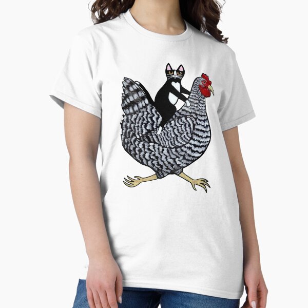 Item preview, Cat Riding a Chicken designed and sold by KilkennyCat Art.