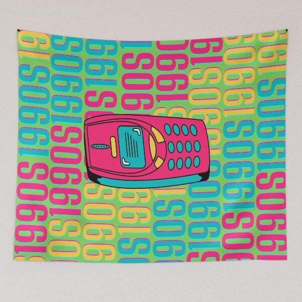 Item preview, 1990s retro design 4 - Green Background designed and sold by PunjabanJatti.