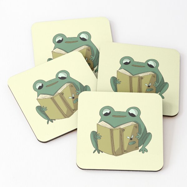 Item preview, Cute frog reading  designed and sold by Mayarart.