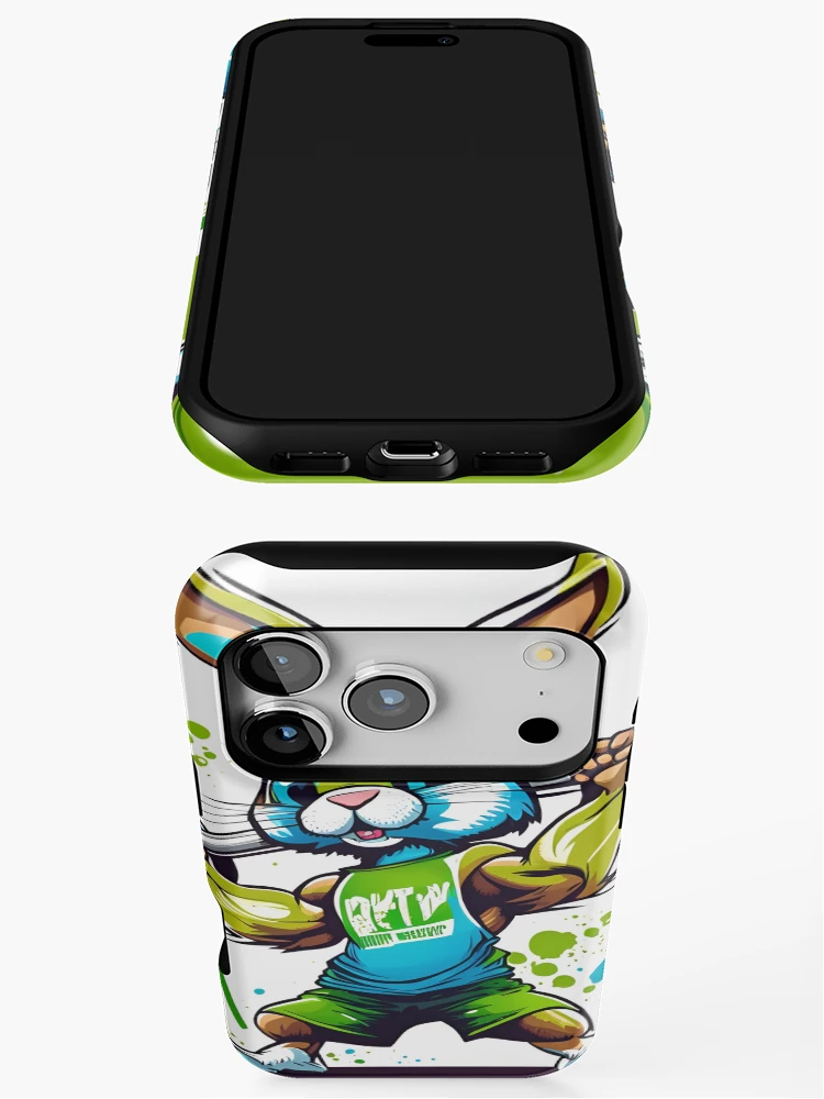 Thumbnail 3 of 4, iPhone Case, Workout Rabbit designed and sold by StuART Creations.