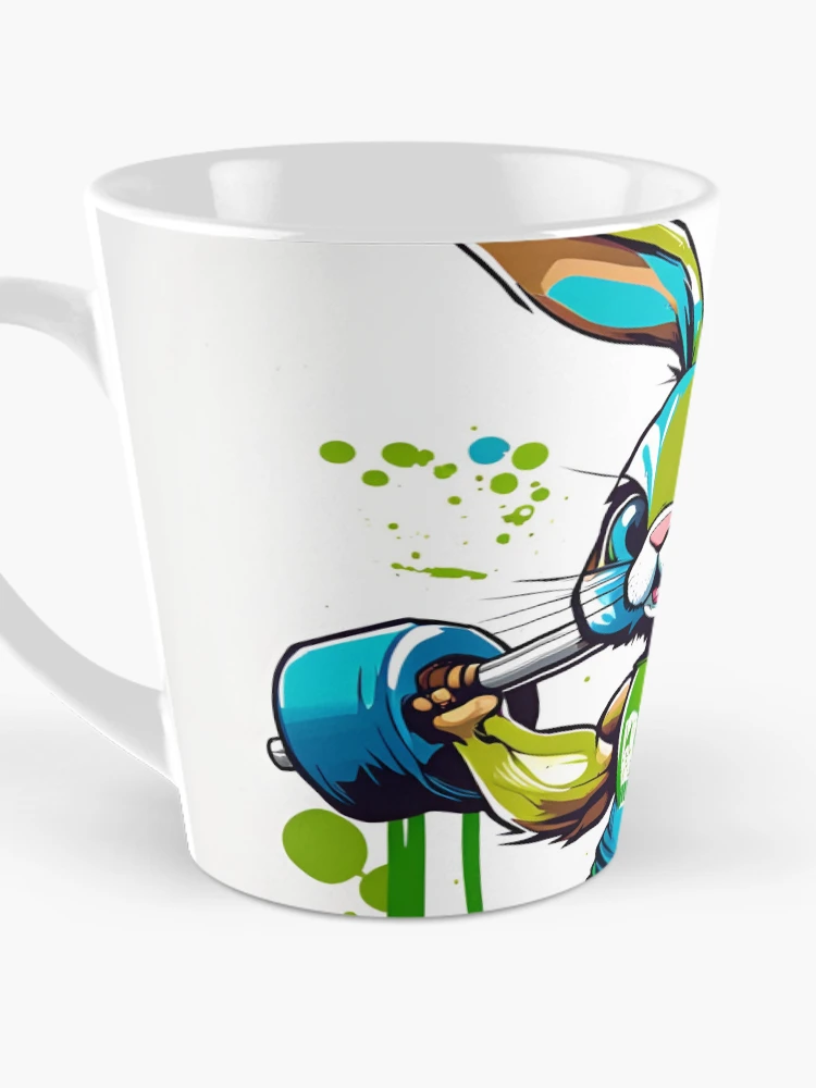 Thumbnail 3 of 4, Coffee Mug, Workout Rabbit designed and sold by StuART Creations.