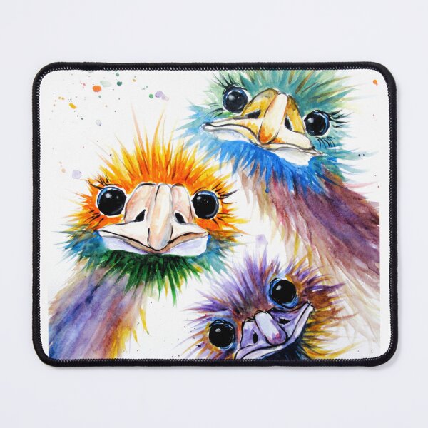 Item preview, Funky Emu Bird Trio designed and sold by Marjansart.