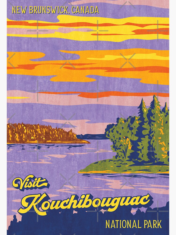 "Kouchibouguac National Park Canada Poster" Sticker for Sale by