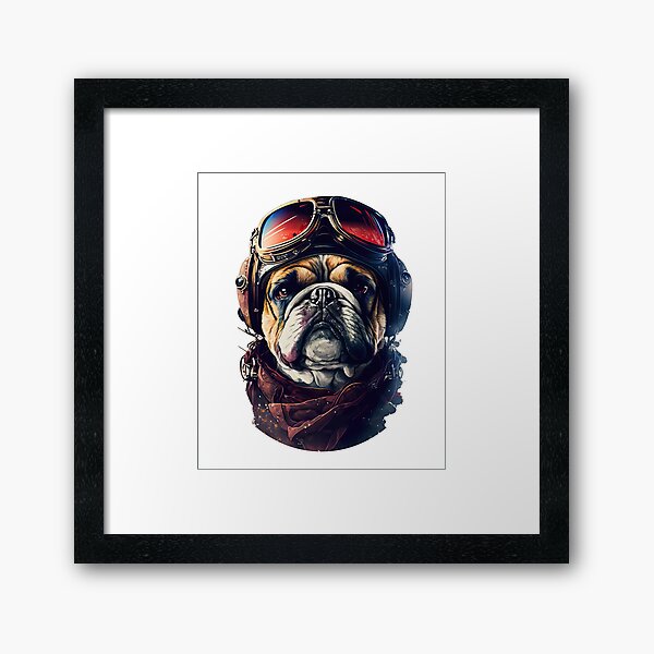Artikel-Vorschau von English Bulldog Old Style Pilot, designt und verkauft von kudostees.