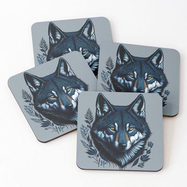 Item preview, wolf creative illustration designed and sold by niesporekstudio.