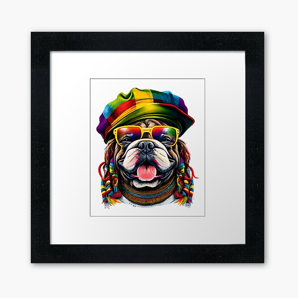 Artikel-Vorschau von English Bulldog Rasta , designt und verkauft von kudostees.