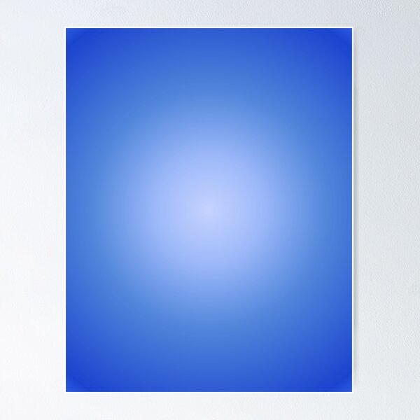 Item preview, Blue Gradient, Third Eye Chakra, Spiritual Art, Yoga, Positive Aura Gradient, Abstract designed and sold by Magic Love Art Print.