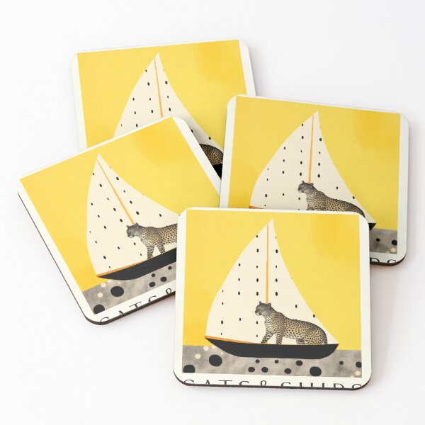 Item preview, Retro Vintage Cheetah Wildlife Art Print - Nautical Themed Bedroom Wall Art designed and sold by PinkNomad.