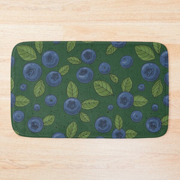 Item preview, Blueberries on dark green designed and sold by Katerina Mitkova Kirilova.