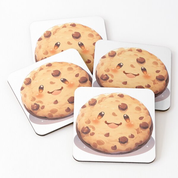 Item preview, Cute Kawaii Chocolate Chip Cookie designed and sold by CozyKawaiiArt.