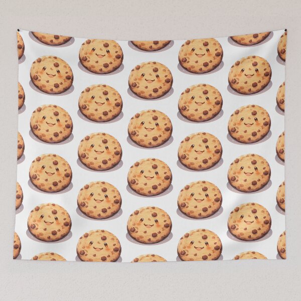 Item preview, Cute Kawaii Chocolate Chip Cookie designed and sold by CozyKawaiiArt.
