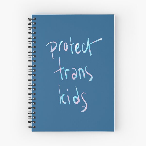 Item preview, Protect trans kids (blue background) designed and sold by MentaLee.