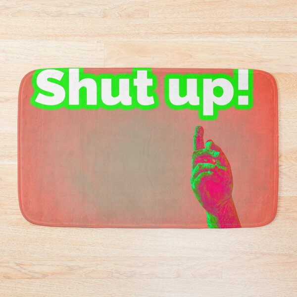 Item preview, shut up in english with one hand designed and sold by studio468.