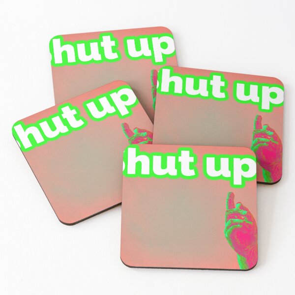 Item preview, shut up in english with one hand designed and sold by studio468.