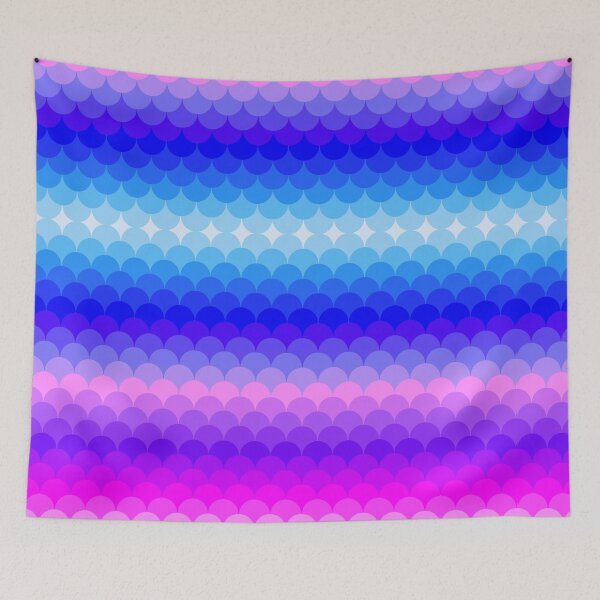 Item preview, Pink Purple Blue Gradient Scales designed and sold by SaradaBoru.