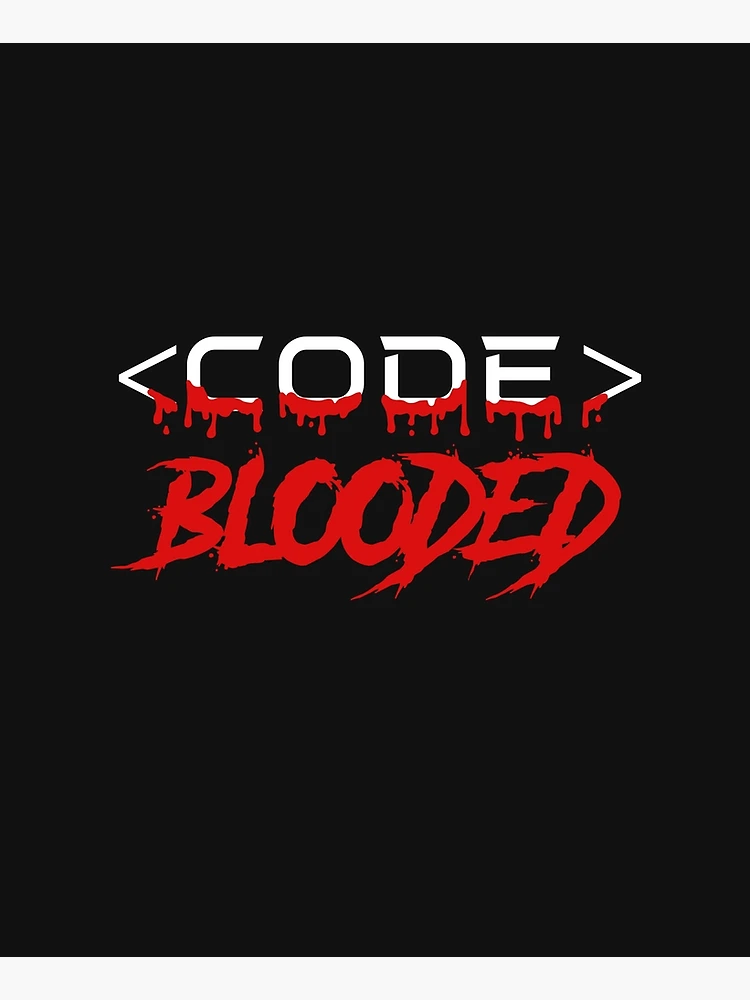 Thumbnail 6 of 6, Apron, Code blooded bleeding code typhorapy  designed and sold by Code  Monkeys.