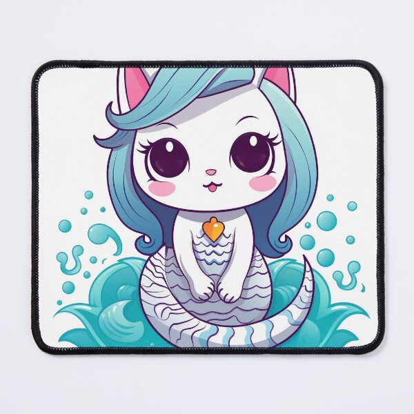 Item preview, Mermaid Cat Cute Digital Art designed and sold by ShepherdsPieMan.