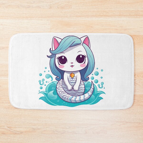Item preview, Mermaid Cat Cute Digital Art designed and sold by ShepherdsPieMan.