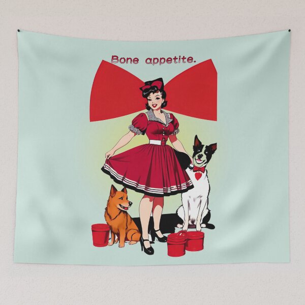 Item preview, Bone appetite. - Funny Pinup Girl by CallisC Arts designed and sold by CallisC-Arts.