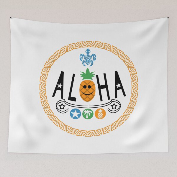 Item preview, Aloha Pineapple Design (Version 2), with Black Lettering designed and sold by VelvetRoom.