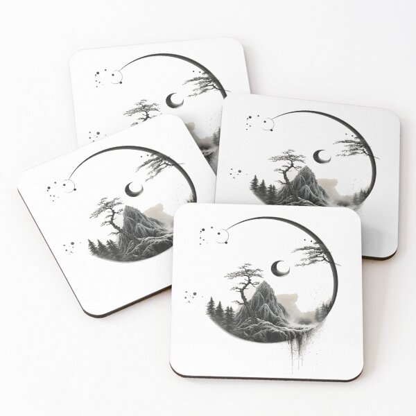 Item preview, Zen Enso - Mountain and sand designed and sold by Nioon.