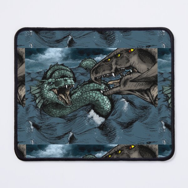 Item preview, sea monster fight designed and sold by JessTa-Sea.