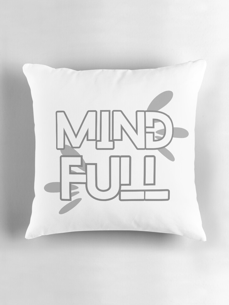 Thumbnail 3 of 4, Pillow, Mind Full (Water Droplets) designed and sold by itsthelebel.