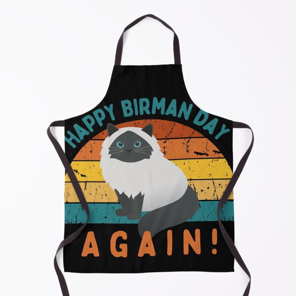 Item preview, Happy Birman day again! designed and sold by CuteCatsCoffee.