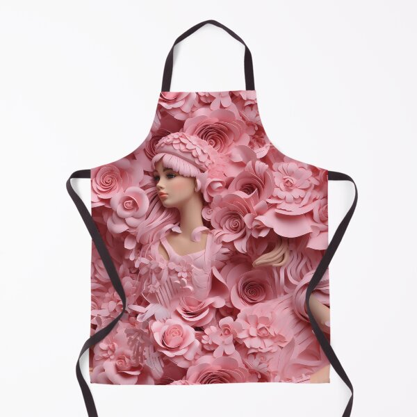 Item preview, The Persistence of Pink Hair: it is hair versus flowers, and flowers are winning. They are all pink. designed and sold by ignasirus.