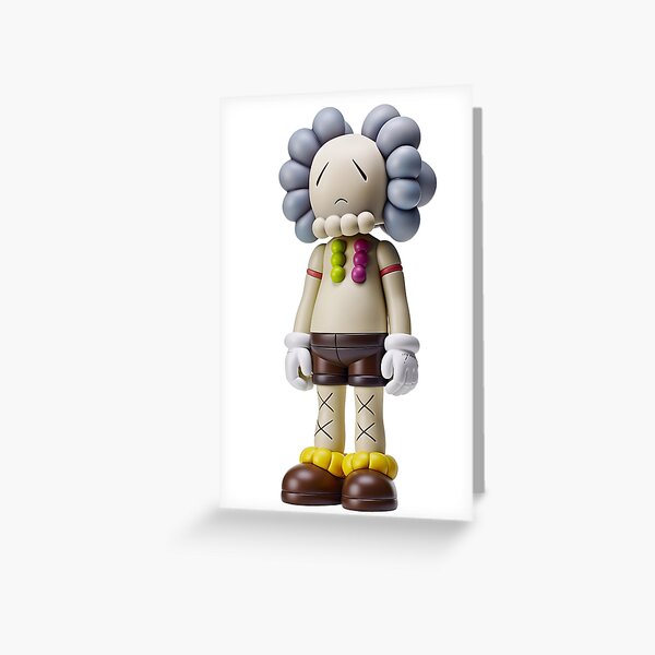 KAWS Companion Greeting Card (With Puffy Sticker) Brown - US