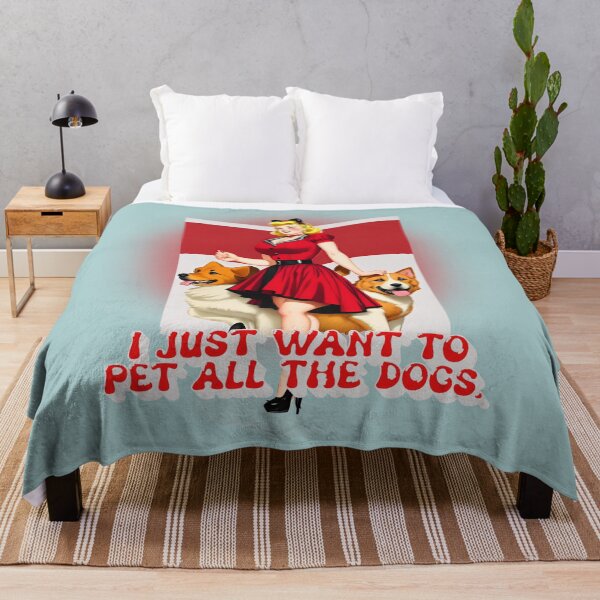 Artikelvorschau, Ich möchte einfach alle Hunde streicheln – Funny Pinup Girl von CallisC Arts entworfen und verkauft von CallisC-Arts.