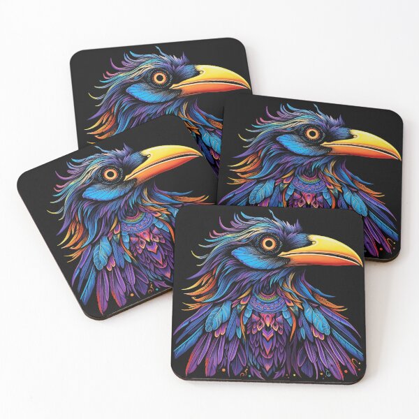 Item preview, Psychedelic Crazy Crow: Chaotic Cawing designed and sold by PsyCloth.