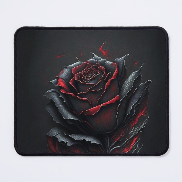 Item preview, Bleeding black roses digital fine oil painting for home decoration. designed and sold by paulo silveira.