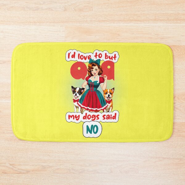 Item preview, I’d love to but, my dog said no - Funny Pinup Girl by CallisC Arts designed and sold by CallisC-Arts.