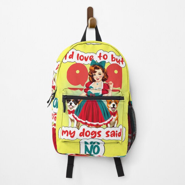 Item preview, I’d love to but, my dog said no - Funny Pinup Girl by CallisC Arts designed and sold by CallisC-Arts.
