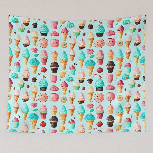 Item preview, Cute Food Frenzy Pattern designed and sold by JapKo.