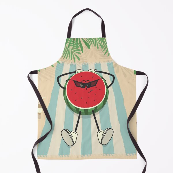 Item preview, a cute groovy style half of a watermelon character  designed and sold by WonderworkLI.