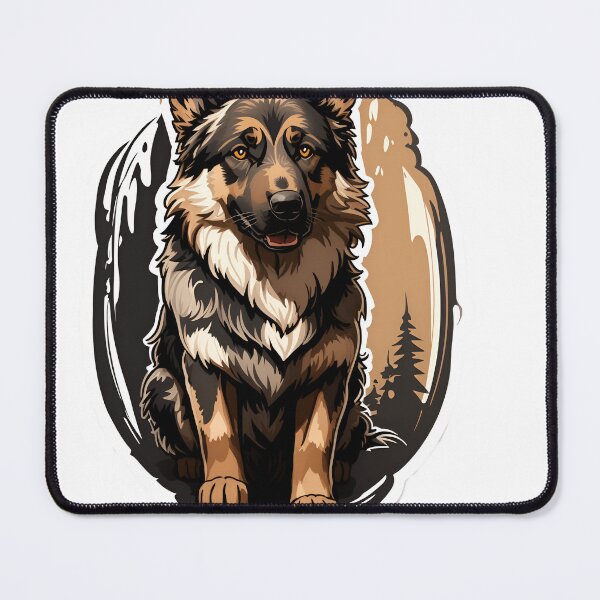 Item preview, Black German Shepard Art designed and sold by Abdalla Hussein.
