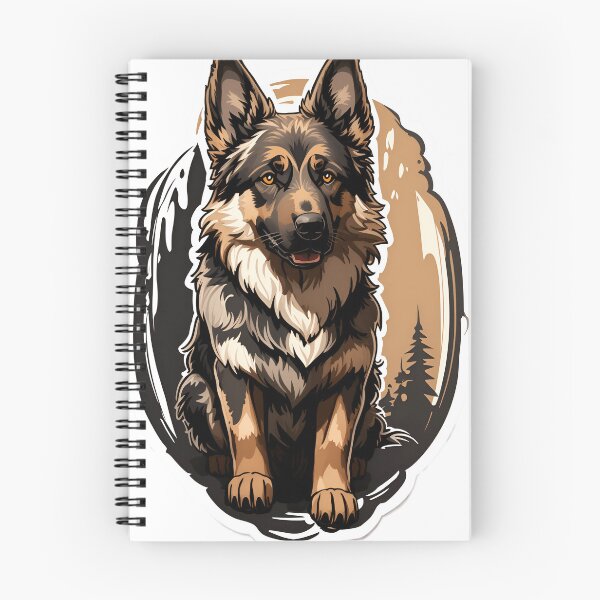 Item preview, Black German Shepard Art designed and sold by Abdalla Hussein.