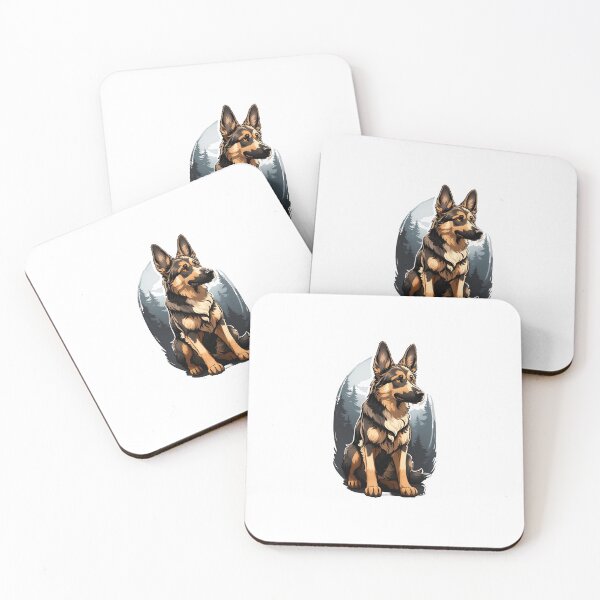 Item preview, Cute Black German Shepard Art designed and sold by Abdalla Hussein.