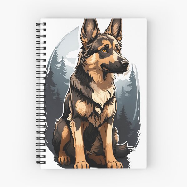 Item preview, Cute Black German Shepard Art designed and sold by Abdalla Hussein.