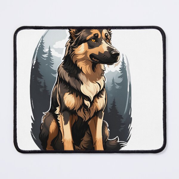 Item preview, Cute Black German Shepard Art designed and sold by Abdalla Hussein.