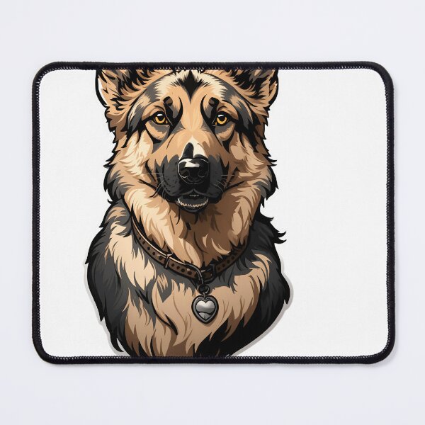 Item preview, Cute Black German Shepard Art designed and sold by Abdalla Hussein.