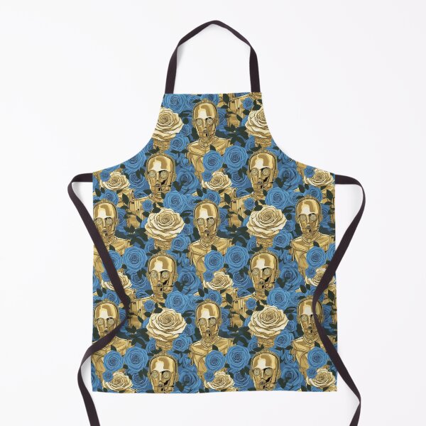 Item preview, Retro Floral Golden Droid designed and sold by Rainbows Galore.